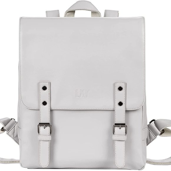 New VINTAGE LEATHER BACKPACK: - Picture 7 of 14